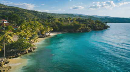 Obraz premium tropical island with trees