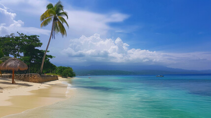 Obraz premium tropical island with trees