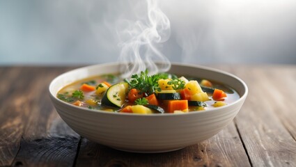 stir fried chicken with vegetables soup