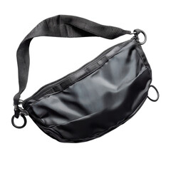 Classic Fanny Pack White Background on transparent background.