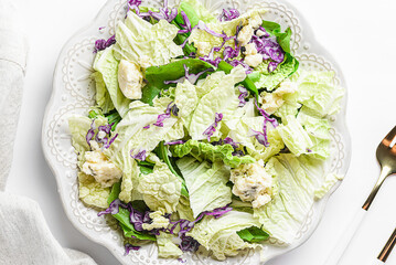 salad with gorgonzolla or dor blue cheese