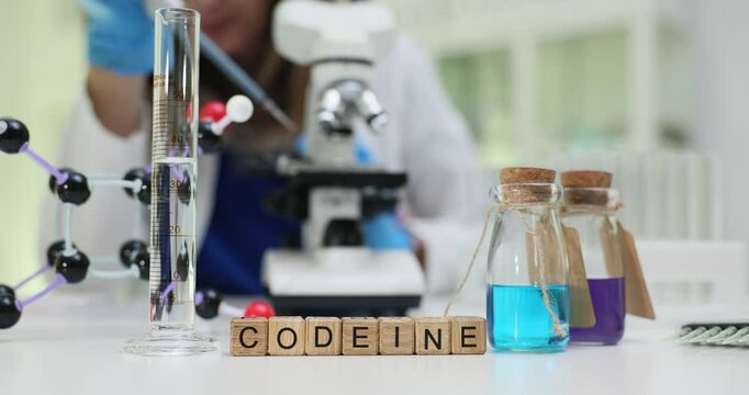 Investigating codeines properties in labs with advanced equipment and techniques for ongoing research