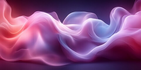 Obraz premium Abstract flowing pink and blue waves.