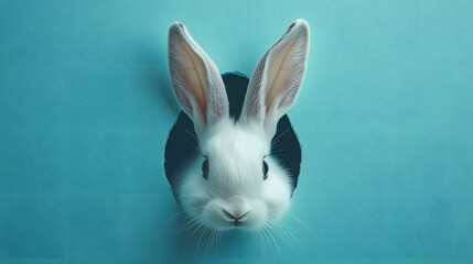 Obraz premium Multi-colored Easter eggs on a spring background. Happy easter.