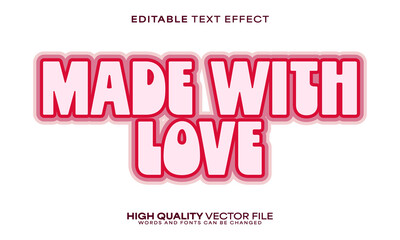 Retro text effect, editable text effect and pink 3d font style bold shadow girl poster design