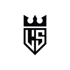 LS monogram logo design letter text name symbol monochrome logotype alphabet character simple logo