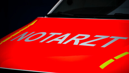 Notarzteinsatzfahrzeug (NEF) des Rettungsdienstes