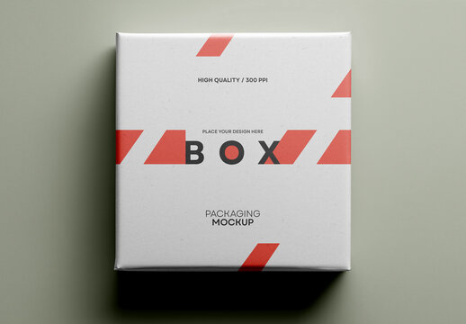 Box Mockup: Ideal for Packaging, Branding, and Professional Design Showcases, Generated with AI