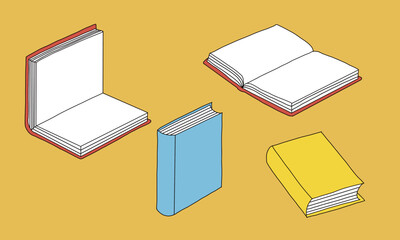 いろんな本のイラスト