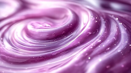 Swirling Purple Liquid Glitter Abstract Texture