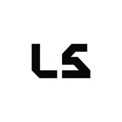 LS monogram logo design letter text name symbol monochrome logotype alphabet character simple logo