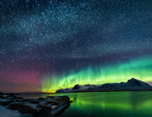 Generated image　オーロラ