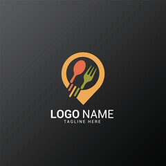 Professional restaurant icon app logo vector template