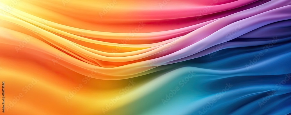 Poster rainbow holi concept. colorful wave patterns create a vibrant, dynamic abstract background for creat
