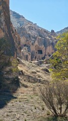 Cave dwellings at cappadocia, turkey