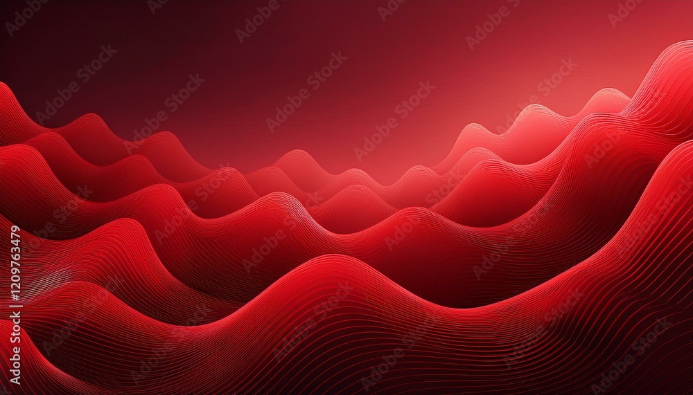 Poster red blockchain background gradient banner. generated image