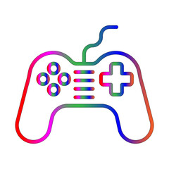 Games line gradient icon
