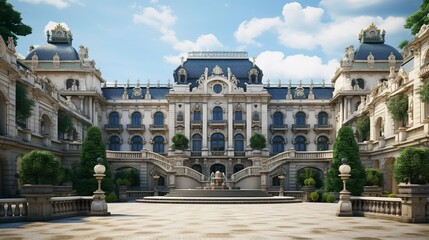 Naklejka premium A photo of a Palace with Architectural Elegance