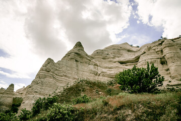 Baglidere White Love Valley in Cappadocia Turkey, landscape of mountains