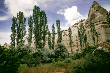 Obraz premium Baglidere White Love Valley in Cappadocia Turkey, landscape of mountains