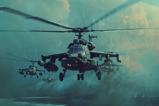 military war helicopters