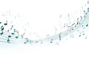 Obraz premium Music notes backgrounds paper white background
