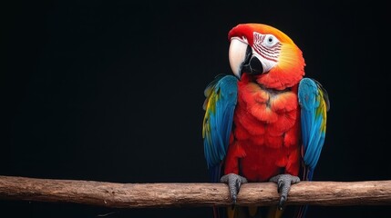 Obraz premium Petfluencer Marketing Strategy Engage Social Media Audiences with a Vibrant Macaw