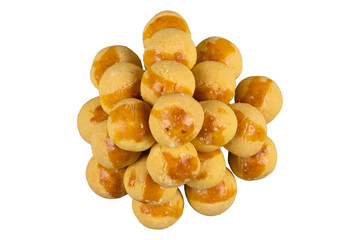 A stack of nastar cookies isolated transparent