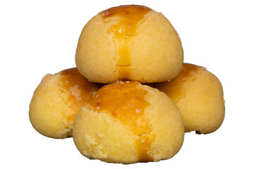 A stack of nastar cookies isolated transparent