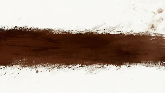 Expressive grunge style hand painted brush stroke animation looping seamless video ly serving as an artistic underline or border for design elements