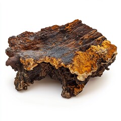 Intricate Details of a Chaga Mushroom