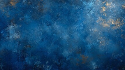 Naklejka premium Artistic head painted multi layered dark blue background