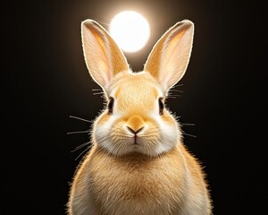 Fototapeta premium Petfluencer Marketing Strategies for Social Media Spotlight on Fluffy Rabbits