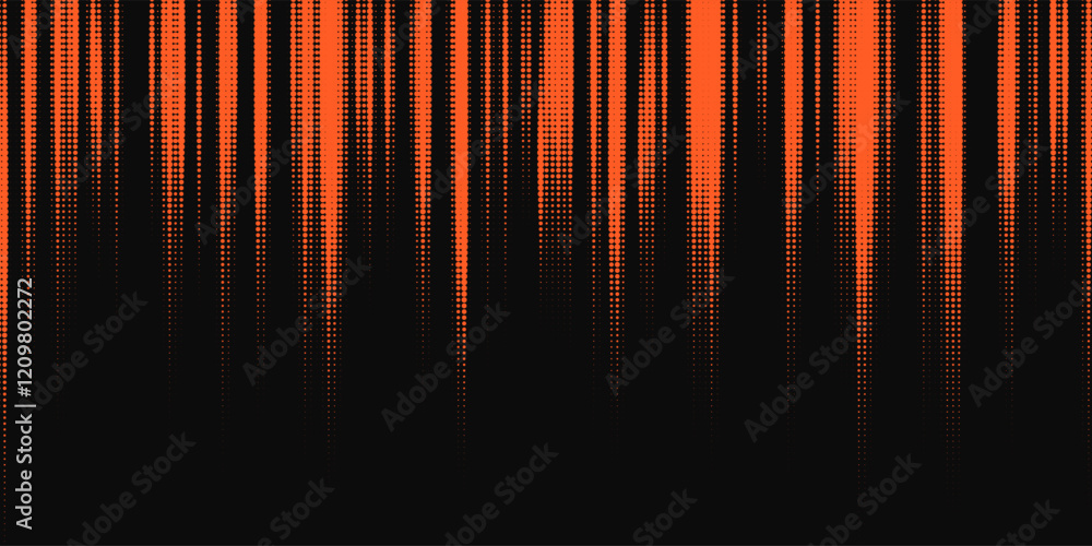 Poster monochrome round particles on a background. abstract background. halftone background.