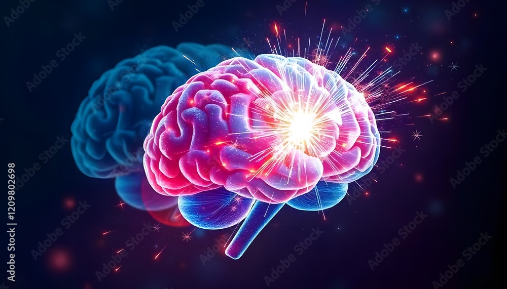 Poster illuminated mind: a visual representation of brainpower and neurological activity