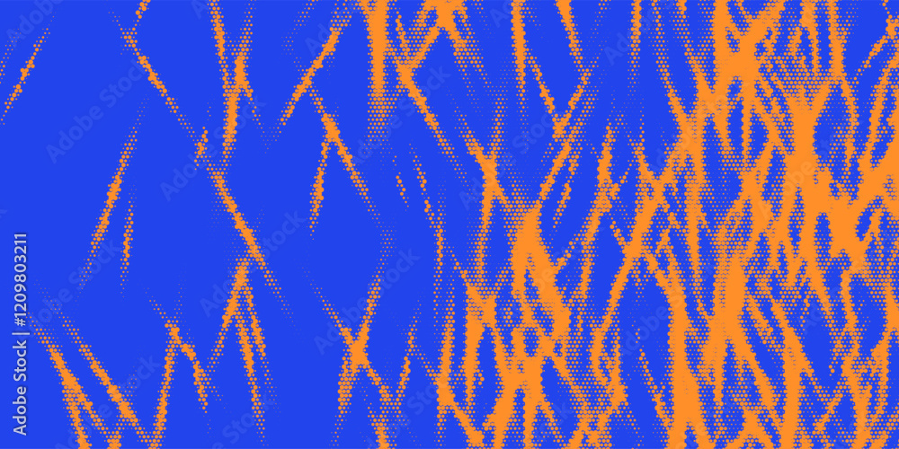 Poster monochrome round particles on a background. abstract background. halftone background.