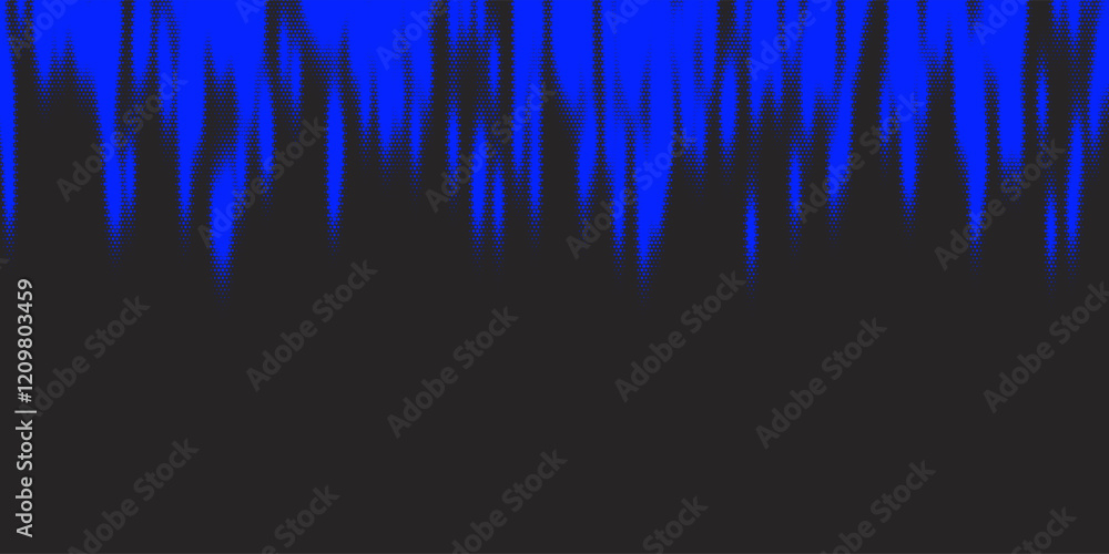 Poster abstract background with lines and dots in blue color. vector illustration.