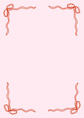 Fototapeta premium Background for invitation or card for Valentine's Day or wedding day, birthday, mother's day, bachelorette party. Very good quality photo ready for printing. Abstract elements for template, stickers.