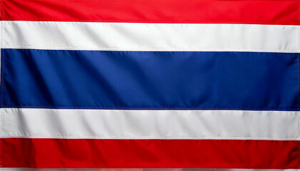 Obraz premium タイの国旗をクリアに撮影。力強い水平ストライプが印象的なデザイン。Generative AI。