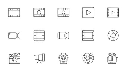 International Film Day Icons for Web and Apps
