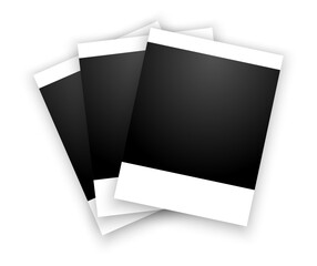  Photo frame Polaroid. Ideal as a template for text, images or graphics. Can be used in design, social media, websites or print. Stylish and minimalist look suitable for modern design projects. Vector