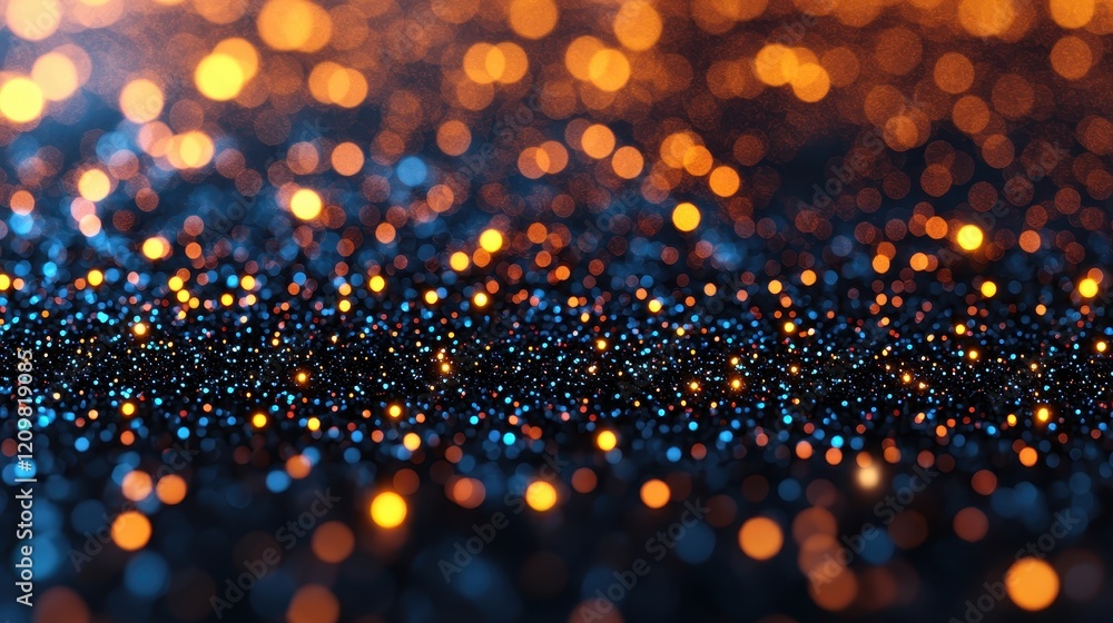 Poster sparkling bokeh background with vibrant colors and soft focus effect