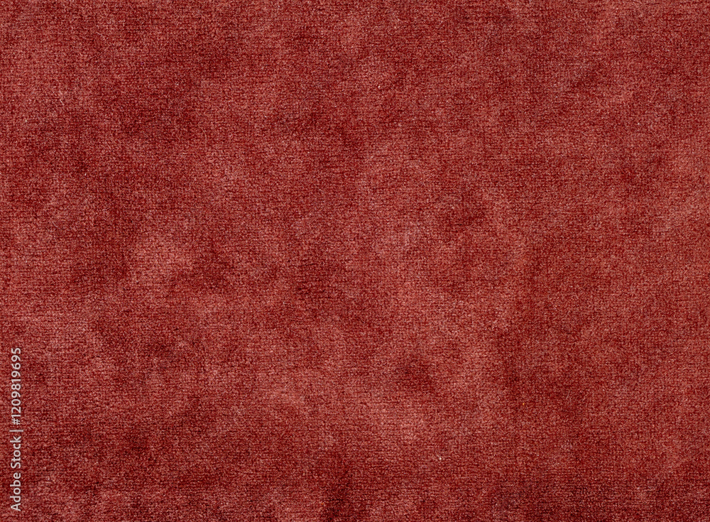 Poster A close up of a red fabric with a pattern