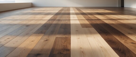 Beautifully designed wooden floor with rich textures and varying tones indoors