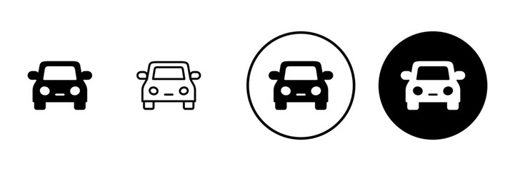 Obraz premium Car icon vector. car sign and symbol. small sedan