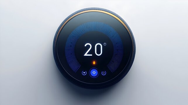 Cutting Edge Smart Thermostat with Intuitive Touchscreen Control for Efficient Home Automation