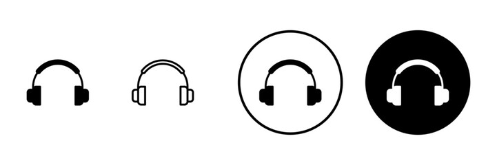 Headphone icon vector. Headvector sign and symbol