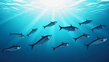 Blooming magnolia flowers against a soft sky, spring beauty