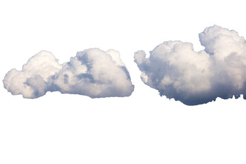 a snow-white cumulus clouds against a blue sky