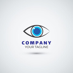  Eyes vision logo design template icon